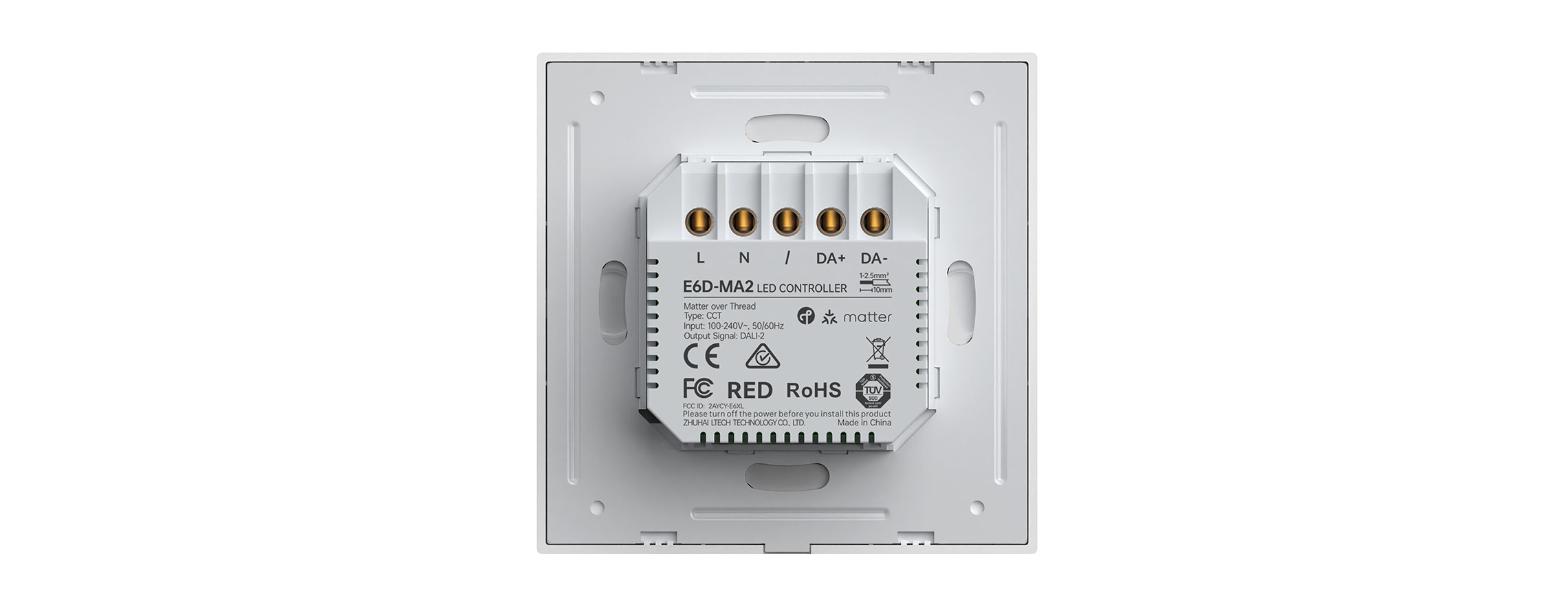 NFC programmable Matter-0-10V Tunable White Knob Panel E6A-MA2