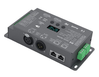 12-48VDC 3路x10A 恒压DMX512解码器 D3