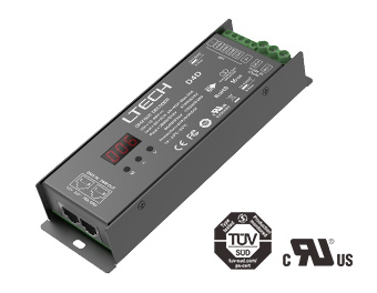 4路 DMX/RDM恒压解码器Max D4D（RJ45 DMX信号端口）